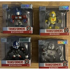Jada Metal Figs Transformers‎ 2.5inch Complete Set of 4, New Sealed